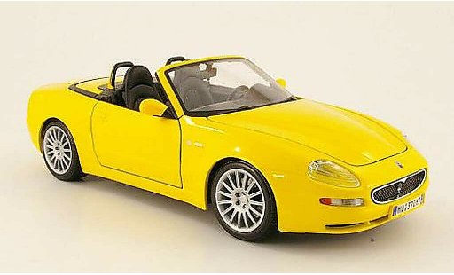 Maserati GT Spyder Base 1/18 Maisto jaune 2004 miniature