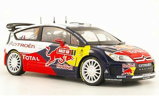 Citroen C4 WRC 2009 1/18 Norev No.1 Total / Red Bull S.loeb / D.Elena Rally GB miniature