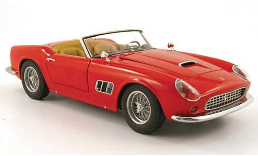 Ferrari 250 GT California 1/18 Hot Wheels spider rouge miniature