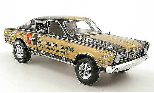 Plymouth Barracuda 1966 1/18 Highway 61 hurst hemi under glas bob riggle miniature