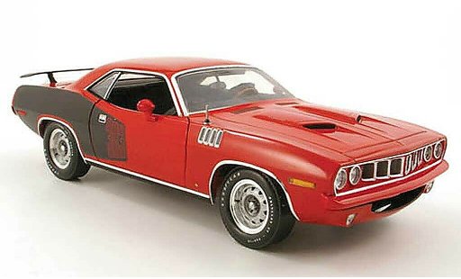 Plymouth Cuda 1971 1/18 Highway 61 383 rouge/noir miniature