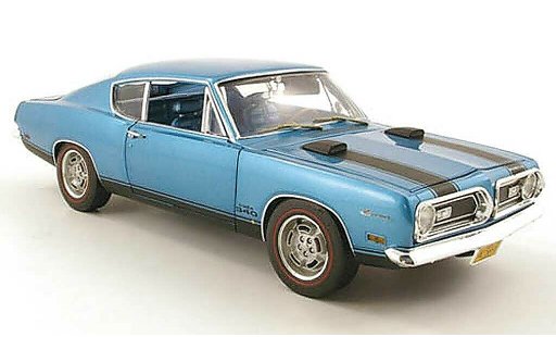 Plymouth Barracuda 1969 1/18 Highway 61 340 bleu miniature