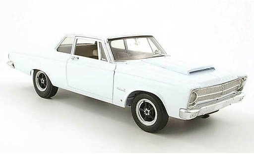 Plymouth Belvedere Belvedere II 1/18 Highway 61 blanche 1965 miniature