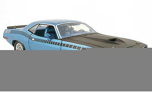 Plymouth Cuda 1970 1/18 Highway 61 aar bleu miniature