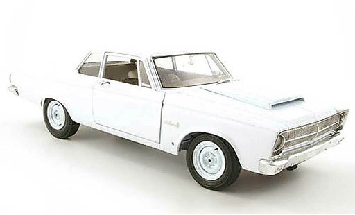 Plymouth Belvedere 1965 1/18 Highway 61 blanche miniature