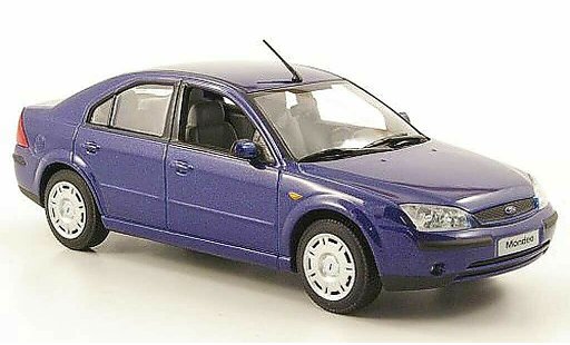Ford Mondeo Stufenheck 1/43 Minichamps MKIII bleu miniature