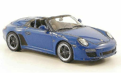 Porsche 911 S 1/43 Minichamps Speedster bleu 2010 miniature