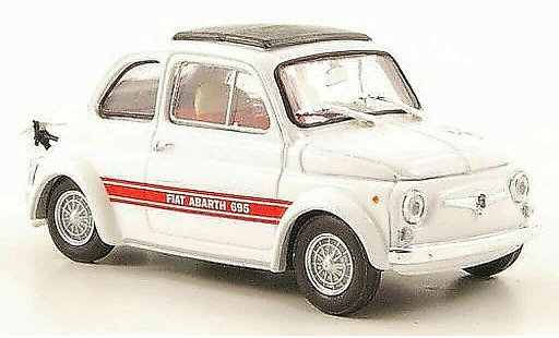 Fiat 695 Abarth SS 1/43 Brumm blanche 1968 miniature