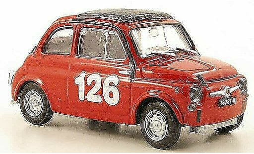 Fiat 595 Abarth 1/43 Brumm No.126 Vallelunga 1965 miniature