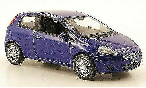 Fiat Grande Punto Berlina 1/43 Hachette bleu 3-portes 2005 miniature