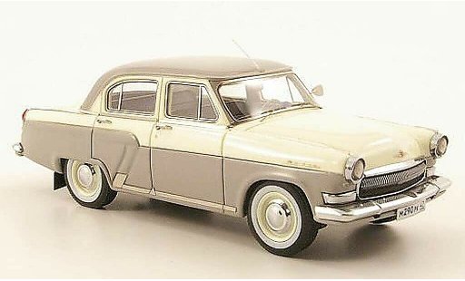 Gaz M21 Base 1/43 Neo grise/cremeblanche 1970 miniature
