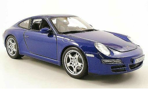 Porsche 911 S 1/18 Maisto Carrera bleu miniature