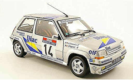 Renault 5 Rallye 1/18 Norev GT Turbo no.14 diac tour de corse 1990 j.ragnotti / g.thimonier miniature