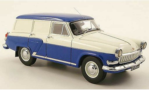 Gaz M22 Break 1/43 Neo fourgon bleu/blanche 1962 miniature
