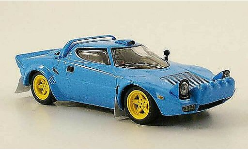 Lancia Stratos HF 1/43 IXO Stradale bleu 1974 miniature