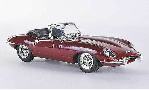 Jaguar E-Type Roadster 1/43 Best rouge RHD geoffnetes capote miniature