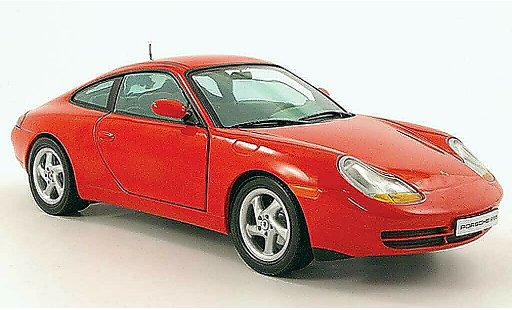 Porsche 911 Carrera 1/18 Sun Star coupe rouge 1998 miniature