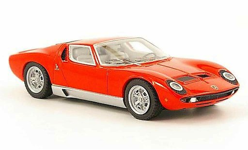 Lamborghini Miura S 1/43 Look Smart rouge Motorshow Paris 1968 miniature