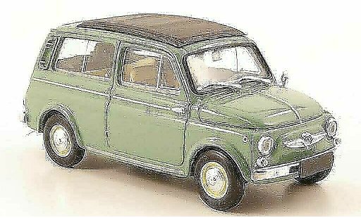 Steyr Puch 700 Base 1/43 Brumm C verte ferm&Atilde;&copy; 1961 miniature