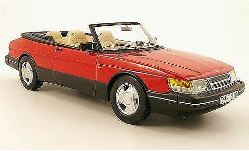 Saab 900 Cabriolet 1/18 Neo rouge noire 1987 miniature
