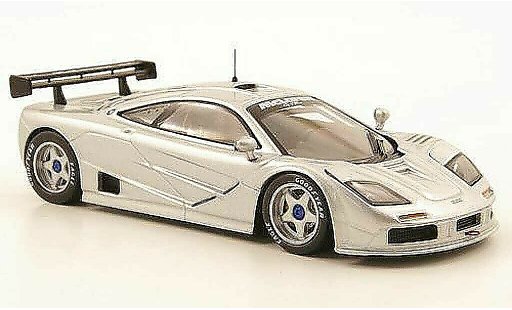 McLaren F1 GTR GTR 1/43 IXO grise Rennversion miniature