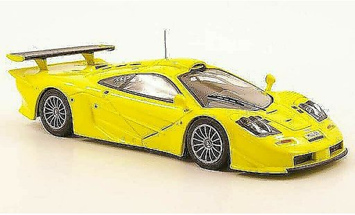 McLaren F1 GTR GTR Long Tail 1/43 IXO jaune Homologationsmodell 1997 miniature