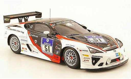 Lexus LFA Gazoo Racing 1/43 Ebbro No.51 24h Nurburgring 2010 miniature