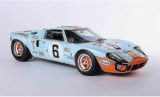 Ford GT40 Mk I 1/18 Spark GT 40 No.6 Gulf J.Ickx / J.Oliver 24h Le Mans 1969 miniature