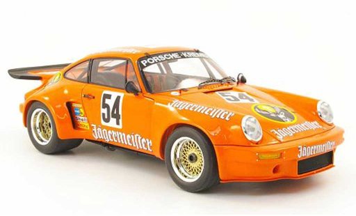Porsche 911 RSR 1/18 Spark 3.0 no.54 jagermeister b.wollek nurburgring 1975 miniature