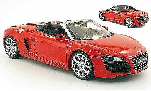 Audi R8 v10 5.2 fsi 1/18 Kyosho Spyder rouge miniature