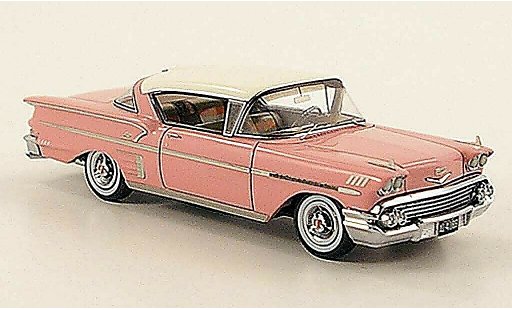 Chevrolet Bel Air Coupe 1/43 American Excellence 1958 Impala Hardtop rose/elfenbein lim.Aufl. 500 miniature