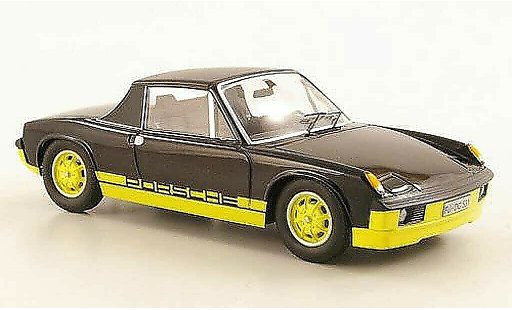 Porsche 914 Base 1/43 Schuco noire/jaune ''Bumblebee'' miniature