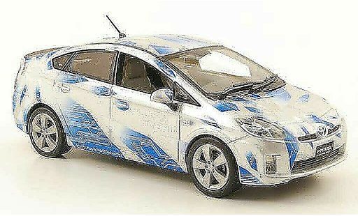 Toyota Prius Plug-In Hybrid 1/43 J Collection III grise/bleu miniature