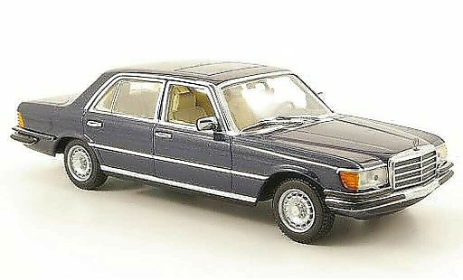 Mercedes 450 Base 1/43 Minichamps 6.9 (W116) bleu miniature