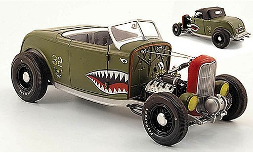 Ford 32 Hot Rod 1/18 GMP series aero rat verte miniature