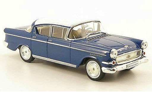 Opel Kapitan P2.5 1/43 Hachette L bleu/blanche (ohne Magazin) 1958 miniature
