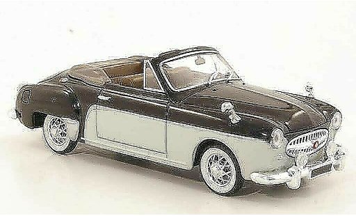 Renault Fregate Cabriolet 1/43 Solido noire/blanche 1956 miniature