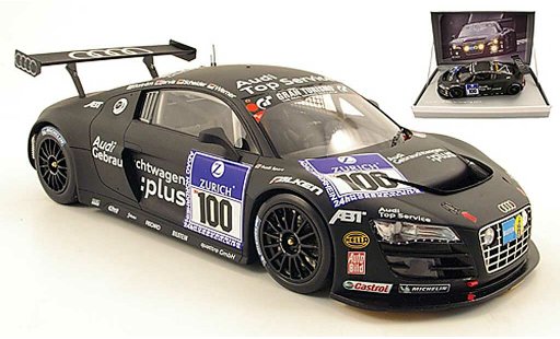 Audi R8 lms 1/18 Spark no.100 audi top service 24h nurburgring 2010 ekstrom / jarvis / scheider / werner miniature