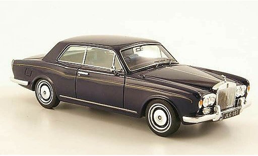 Rolls Royce Corniche Coupe 1/43 TrueScale Miniatures bleu 1970 miniature