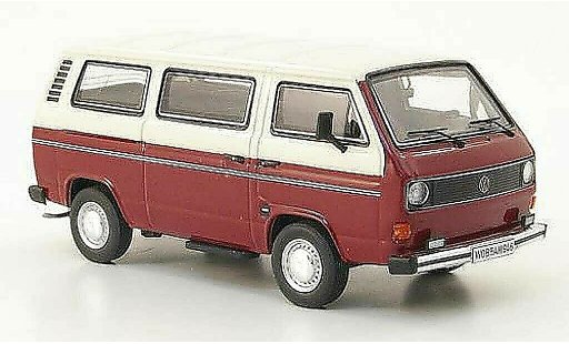 Volkswagen T3 A 1/43 Premium ClassiXXs Bus L rouge/creme miniature