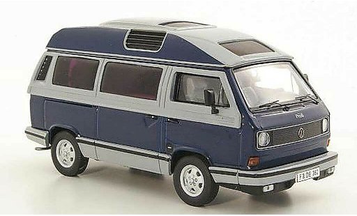 Volkswagen T3 A 1/43 Premium ClassiXXs Dehler-Profi bleu/grise miniature