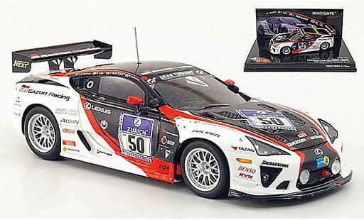 Lexus LFA Gazoo Racing 1/43 Minichamps No.50 24h ADAC Nurburgring 2010 miniature
