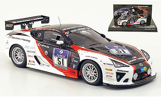Lexus LFA Gazoo Racing 1/43 Minichamps No.51 24h ADAC Nurburgring 2010 miniature