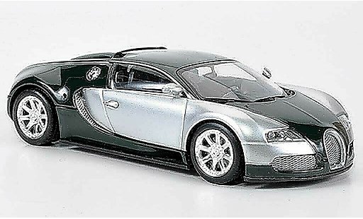 Bugatti Veyron Edition Centenaire 1/43 Minichamps Chrom/verte 2009 miniature