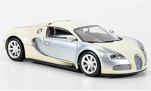 Bugatti Veyron Edition Centenaire 1/43 Minichamps Chrom/beige 2009 miniature