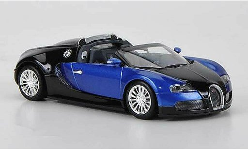 Bugatti Veyron Grand Sport 1/43 Minichamps noire/bleu 2010 miniature