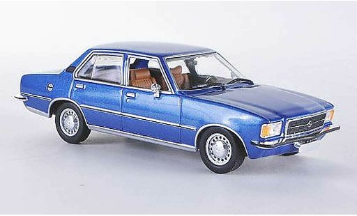 Opel Rekord D 1/43 Minichamps bleu 1975 miniature