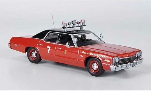 Dodge Monaco 1974 1/43 Minichamps Fire Department rouge/noire miniature