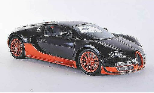 Bugatti Veyron Super Sport 1/18 Minichamps carbon/orange 2011 miniature