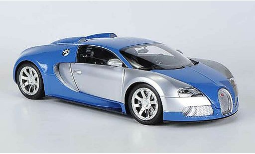 Bugatti Veyron Edition Centenaire 1/18 Minichamps chrom/bleu 2009 miniature